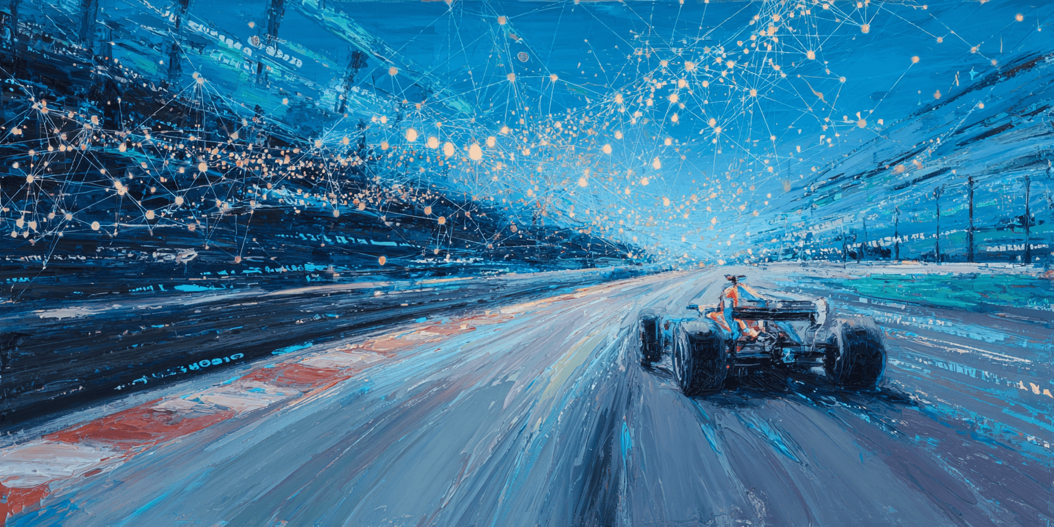 Abstract racing background