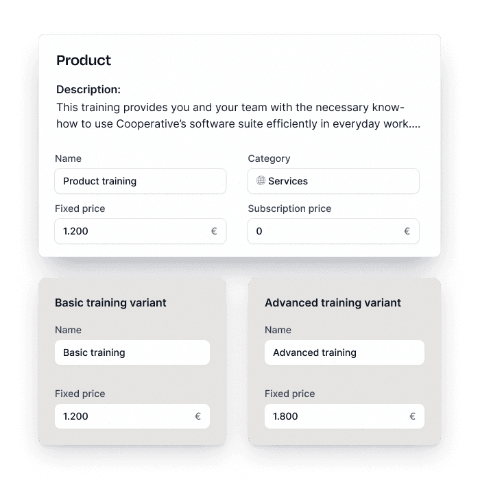 Leadtime product view