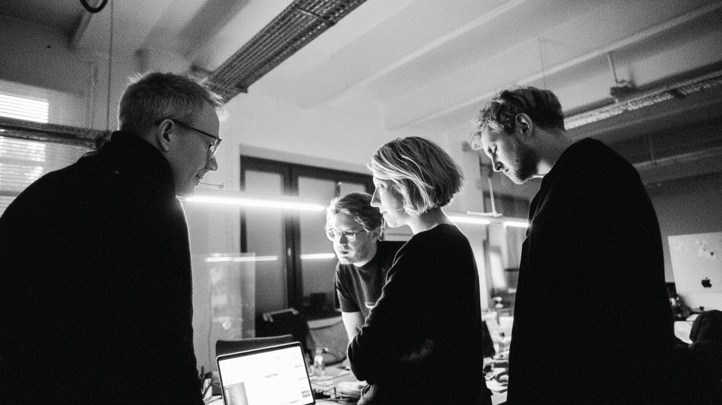Agency team collaborating – continuous workflow